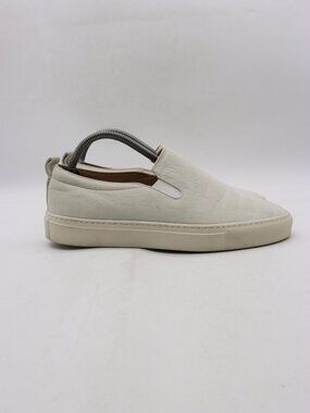 Koio Garda Slip On Shoes Men's EU 41 White Cream Nubuck Leather Casual Shoes